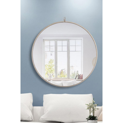 Elegant Wall Mirror - Silver, L 28" (MR4056S)