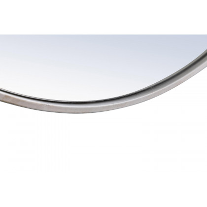 Elegant Wall Mirror - Silver, L 28" (MR4056S)