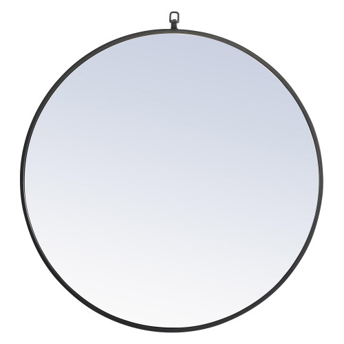 Elegant Wall Mirror - Black, L 32" (MR4057BK)