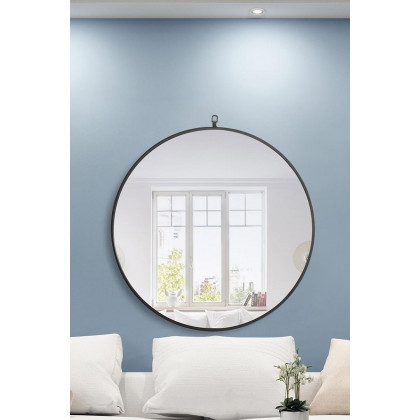 Elegant Wall Mirror - Black, L 32" (MR4057BK)