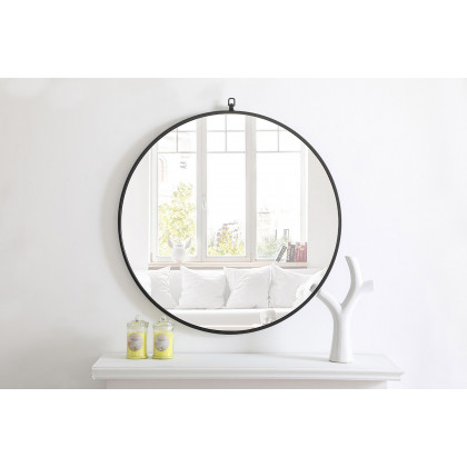 Elegant Wall Mirror - Black, L 32" (MR4057BK)