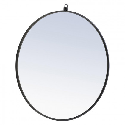 Elegant Wall Mirror - Black, L 32" (MR4057BK)