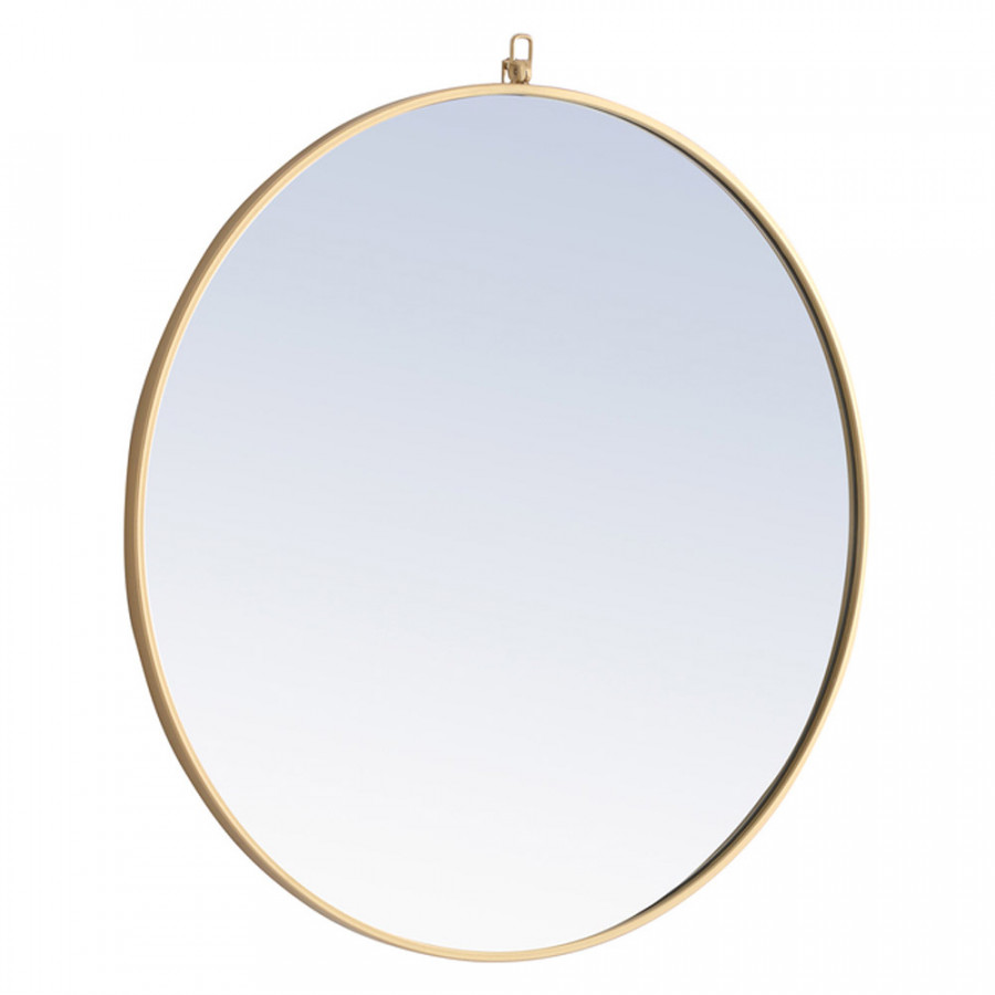 Elegant Wall Mirror - Brass, L 32" (MR4058BR)