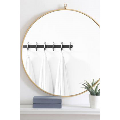 Elegant Wall Mirror - Brass, L 32" (MR4058BR)