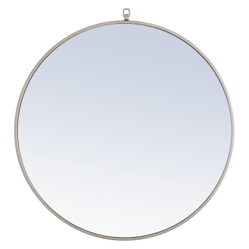 Elegant Wall Mirror - Silver, L 32" (MR4059S)