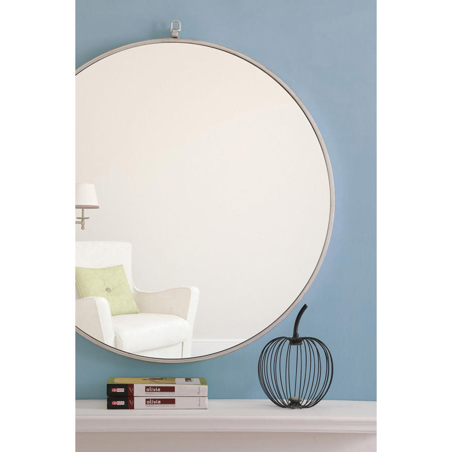 Elegant Wall Mirror - Silver, L 32" (MR4059S)