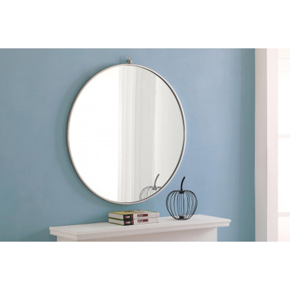 Elegant Wall Mirror - Silver, L 32" (MR4059S)