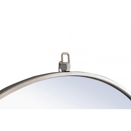 Elegant Wall Mirror - Silver, L 32" (MR4059S)