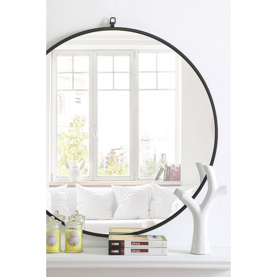 Elegant Wall Mirror - Black, L 36" (MR4061BK)