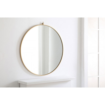 Elegant Wall Mirror - Brass, L 36" (MR4062BR)