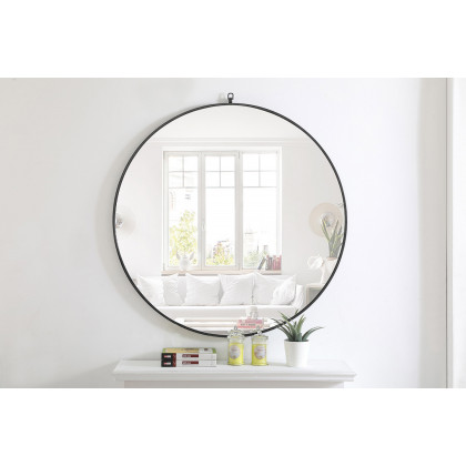 Elegant Wall Mirror - Black, L 42" (MR4064BK)