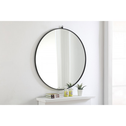 Elegant Wall Mirror - Black, L 42" (MR4064BK)