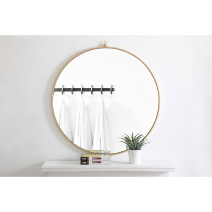 Elegant Wall Mirror - Brass, L 42" (MR4065BR)