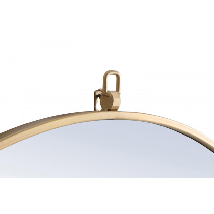Elegant Wall Mirror - Brass, L 42" (MR4065BR)