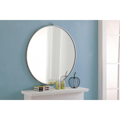 Elegant Wall Mirror - Silver, L 42" (MR4066S)