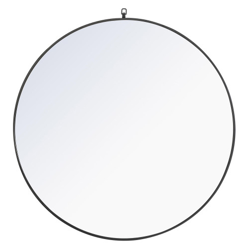 Elegant Wall Mirror - Black, L 48" (MR4067BK)