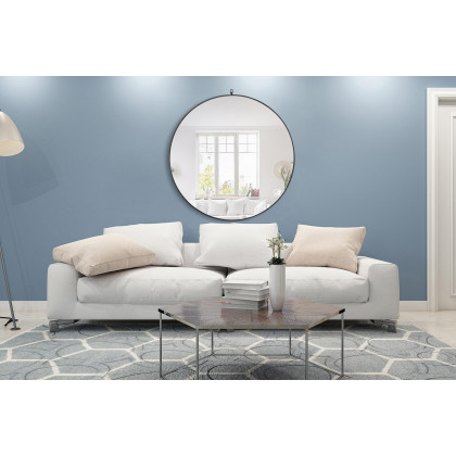 Elegant Wall Mirror - Black, L 48" (MR4067BK)