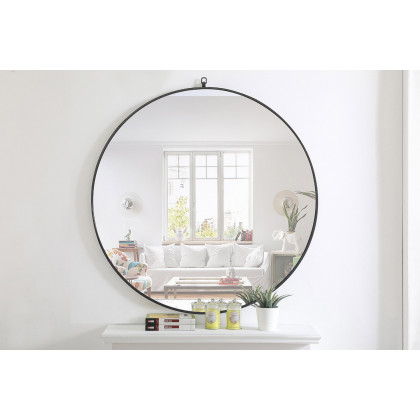 Elegant Wall Mirror - Black, L 48" (MR4067BK)