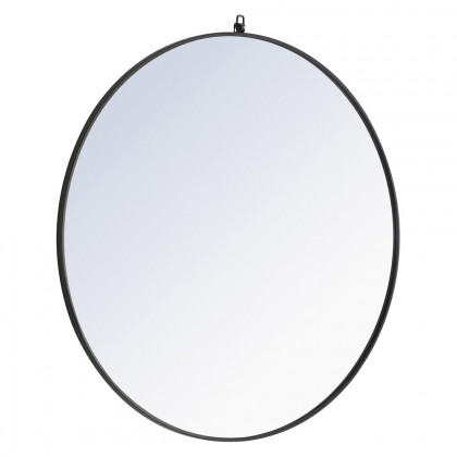 Elegant Wall Mirror - Black, L 48" (MR4067BK)