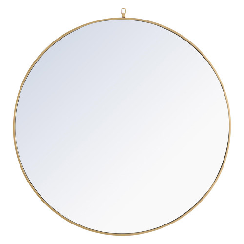 Elegant Wall Mirror - Brass, L 48" (MR4068BR)
