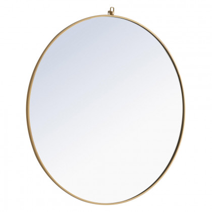 Elegant Wall Mirror - Brass, L 48" (MR4068BR)