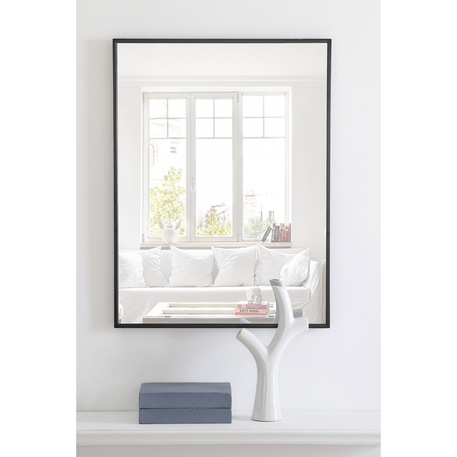 Elegant Wall Mirror - Black, L 32" (MR4071BK)