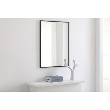 Elegant Wall Mirror - Black, L 32" (MR4071BK)