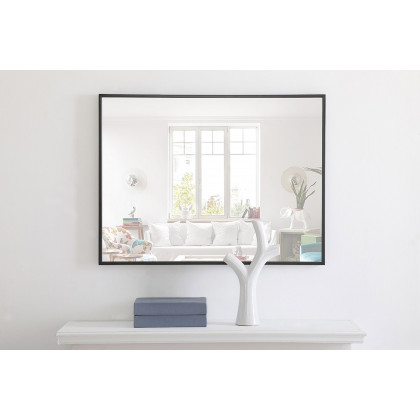 Elegant Wall Mirror - Black, L 32" (MR4071BK)