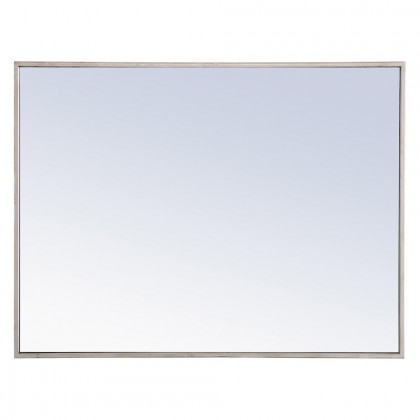 Elegant Wall Mirror - Silver, L 32" (MR4073S)