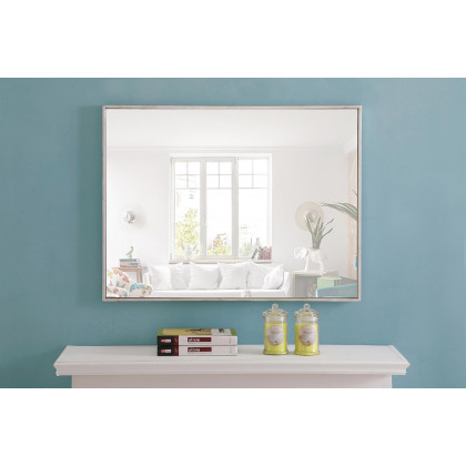Elegant Wall Mirror - Silver, L 32" (MR4073S)