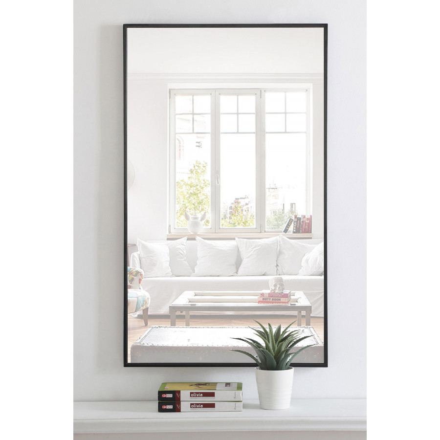 Elegant Wall Mirror - Black, L 40" (MR4074BK)