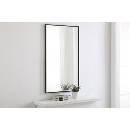Elegant Wall Mirror - Black, L 40" (MR4074BK)