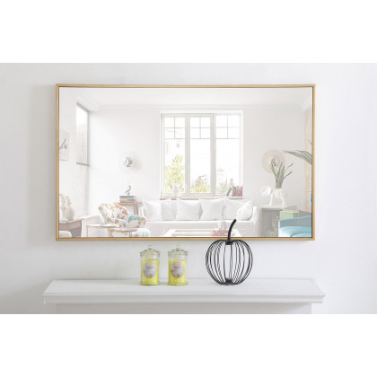 Elegant Wall Mirror - Brass, L 40" (MR4075BR)