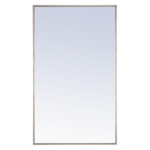 Elegant Wall Mirror - Silver, L 40" (MR4076S)