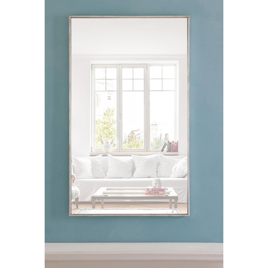 Elegant Wall Mirror - Silver, L 40" (MR4076S)