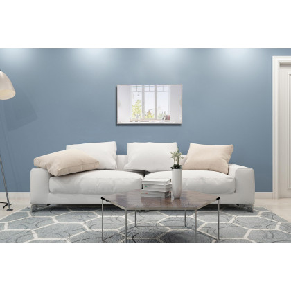 Elegant Wall Mirror - Silver, L 40" (MR4076S)