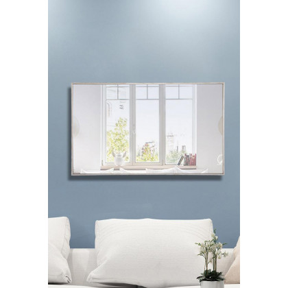 Elegant Wall Mirror - Silver, L 40" (MR4076S)