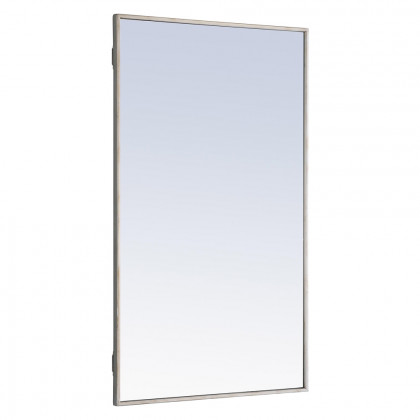 Elegant Wall Mirror - Silver, L 40" (MR4076S)