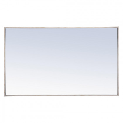 Elegant Wall Mirror - Silver, L 40" (MR4076S)