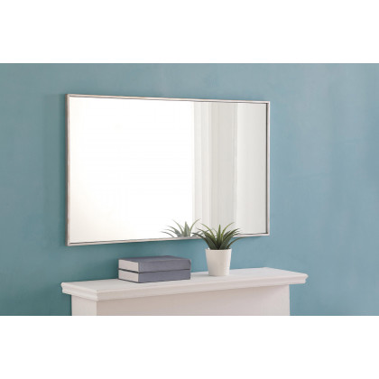 Elegant Wall Mirror - Silver, L 40" (MR4076S)