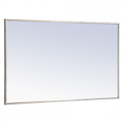 Elegant Wall Mirror - Silver, L 40" (MR4076S)