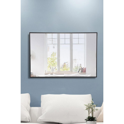 Elegant Wall Mirror - Black, L 42" (MR4077BK)