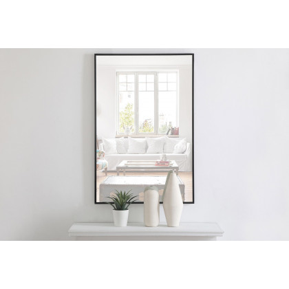 Elegant Wall Mirror - Black, L 42" (MR4077BK)