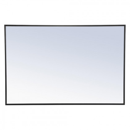 Elegant Wall Mirror - Black, L 42" (MR4077BK)