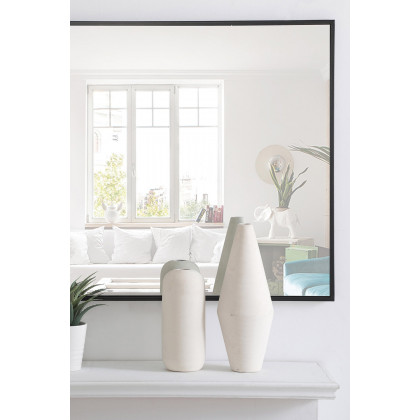 Elegant Wall Mirror - Black, L 42" (MR4077BK)