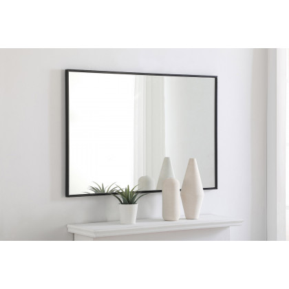 Elegant Wall Mirror - Black, L 42" (MR4077BK)