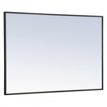 Elegant Wall Mirror - Black, L 42" (MR4077BK)
