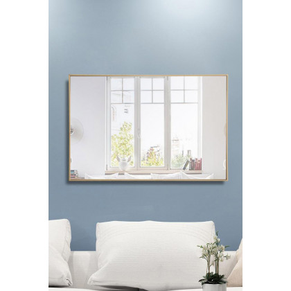 Elegant Wall Mirror - Brass, L 42" (MR4078BR)