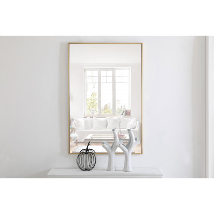 Elegant Wall Mirror - Brass, L 42" (MR4078BR)
