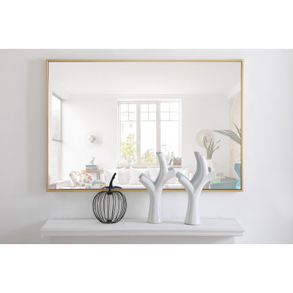 Elegant Wall Mirror - Brass, L 42" (MR4078BR)